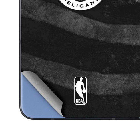 NBA New Orleans Pelicans Black Animal Print Galaxy Z Fold5 5G Skin